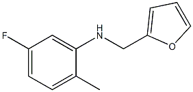 5-fluoro-N-(furan-2-ylmethyl)-2-methylaniline 结构式