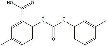 5-methyl-2-{[(3-methylphenyl)carbamoyl]amino}benzoic acid 结构式