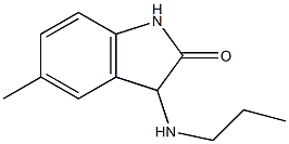 5-methyl-3-(propylamino)-1,3-dihydro-2H-indol-2-one 结构式