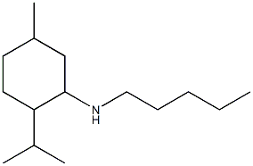 5-methyl-N-pentyl-2-(propan-2-yl)cyclohexan-1-amine 结构式