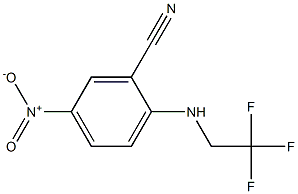 5-nitro-2-[(2,2,2-trifluoroethyl)amino]benzonitrile 结构式