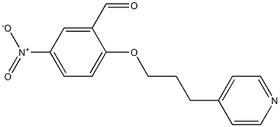 5-nitro-2-[3-(pyridin-4-yl)propoxy]benzaldehyde 结构式
