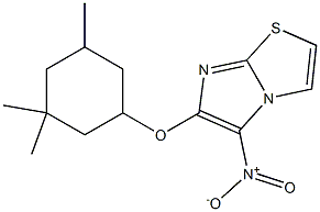 5-nitro-6-[(3,3,5-trimethylcyclohexyl)oxy]imidazo[2,1-b][1,3]thiazole 结构式