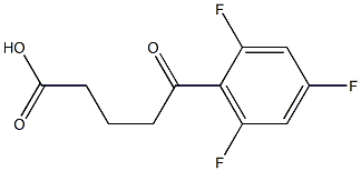5-oxo-5-(2,4,6-trifluorophenyl)pentanoic acid 结构式