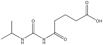 5-oxo-5-[(propan-2-ylcarbamoyl)amino]pentanoic acid 结构式