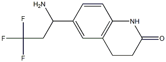 6-(1-amino-3,3,3-trifluoropropyl)-1,2,3,4-tetrahydroquinolin-2-one 结构式