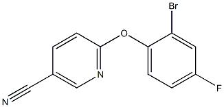 6-(2-bromo-4-fluorophenoxy)nicotinonitrile 结构式