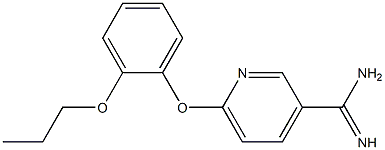 6-(2-propoxyphenoxy)pyridine-3-carboximidamide 结构式