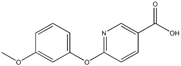 6-(3-methoxyphenoxy)nicotinic acid 结构式