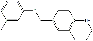 6-(3-methylphenoxymethyl)-1,2,3,4-tetrahydroquinoline 结构式
