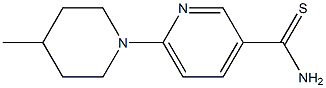 6-(4-methylpiperidin-1-yl)pyridine-3-carbothioamide 结构式