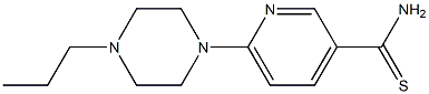 6-(4-propylpiperazin-1-yl)pyridine-3-carbothioamide 结构式