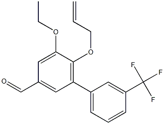 6-(allyloxy)-5-ethoxy-3'-(trifluoromethyl)-1,1'-biphenyl-3-carbaldehyde 结构式