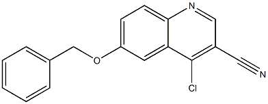 6-(benzyloxy)-4-chloroquinoline-3-carbonitrile 结构式