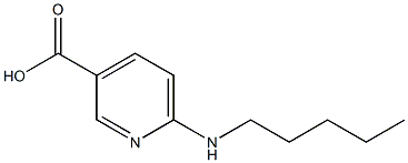 6-(pentylamino)pyridine-3-carboxylic acid 结构式