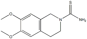 6,7-dimethoxy-1,2,3,4-tetrahydroisoquinoline-2-carbothioamide 结构式