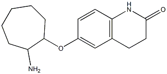 6-[(2-aminocycloheptyl)oxy]-3,4-dihydroquinolin-2(1H)-one 结构式