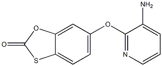 6-[(3-aminopyridin-2-yl)oxy]-2H-1,3-benzoxathiol-2-one 结构式