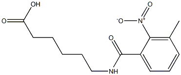 6-[(3-methyl-2-nitrophenyl)formamido]hexanoic acid 结构式