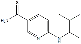 6-[(3-methylbutan-2-yl)amino]pyridine-3-carbothioamide 结构式