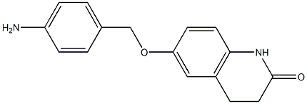 6-[(4-aminobenzyl)oxy]-3,4-dihydroquinolin-2(1H)-one 结构式