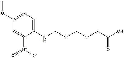 6-[(4-methoxy-2-nitrophenyl)amino]hexanoic acid 结构式