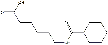 6-[(cyclohexylcarbonyl)amino]hexanoic acid 结构式