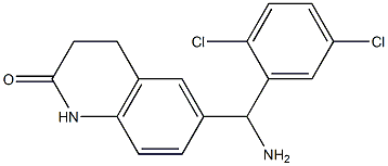 6-[amino(2,5-dichlorophenyl)methyl]-1,2,3,4-tetrahydroquinolin-2-one 结构式