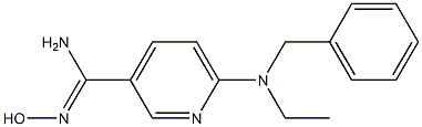 6-[benzyl(ethyl)amino]-N'-hydroxypyridine-3-carboximidamide 结构式