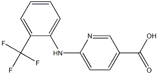 6-{[2-(trifluoromethyl)phenyl]amino}pyridine-3-carboxylic acid 结构式