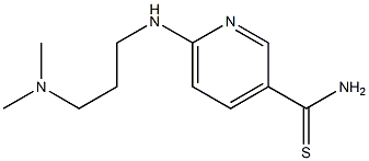 6-{[3-(dimethylamino)propyl]amino}pyridine-3-carbothioamide 结构式