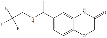 6-{1-[(2,2,2-trifluoroethyl)amino]ethyl}-3,4-dihydro-2H-1,4-benzoxazin-3-one 结构式