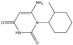 6-amino-1-(2-methylcyclohexyl)-1,2,3,4-tetrahydropyrimidine-2,4-dione 结构式