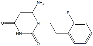 6-amino-1-[2-(2-fluorophenyl)ethyl]-1,2,3,4-tetrahydropyrimidine-2,4-dione 结构式