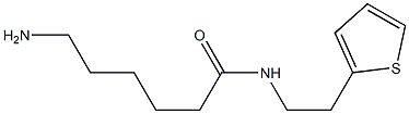 6-amino-N-(2-thien-2-ylethyl)hexanamide 结构式