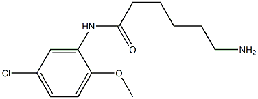 6-amino-N-(5-chloro-2-methoxyphenyl)hexanamide 结构式