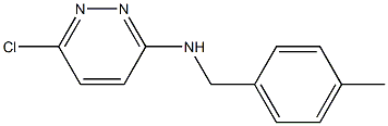 6-chloro-N-[(4-methylphenyl)methyl]pyridazin-3-amine 结构式