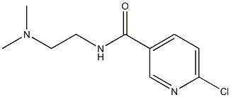 6-chloro-N-[2-(dimethylamino)ethyl]pyridine-3-carboxamide 结构式