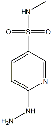 6-hydrazinyl-N-methylpyridine-3-sulfonamide 结构式