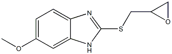6-methoxy-2-[(oxiran-2-ylmethyl)sulfanyl]-1H-1,3-benzodiazole 结构式