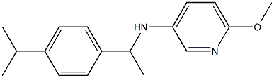 6-methoxy-N-{1-[4-(propan-2-yl)phenyl]ethyl}pyridin-3-amine 结构式