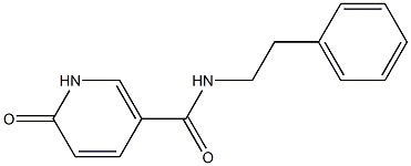 6-oxo-N-(2-phenylethyl)-1,6-dihydropyridine-3-carboxamide 结构式