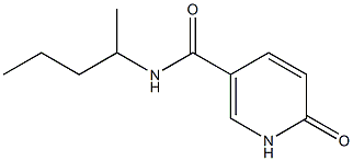 6-oxo-N-(pentan-2-yl)-1,6-dihydropyridine-3-carboxamide 结构式