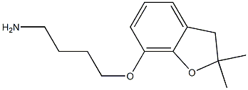 7-(4-aminobutoxy)-2,2-dimethyl-2,3-dihydro-1-benzofuran 结构式