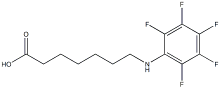 7-[(2,3,4,5,6-pentafluorophenyl)amino]heptanoic acid 结构式