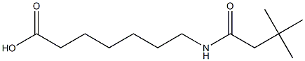 7-[(3,3-dimethylbutanoyl)amino]heptanoic acid 结构式