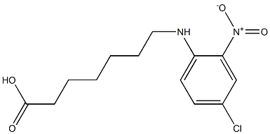 7-[(4-chloro-2-nitrophenyl)amino]heptanoic acid 结构式