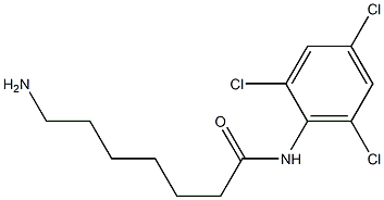 7-amino-N-(2,4,6-trichlorophenyl)heptanamide 结构式