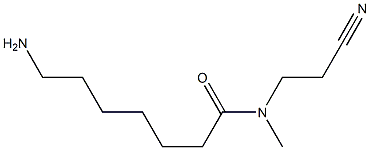 7-amino-N-(2-cyanoethyl)-N-methylheptanamide 结构式