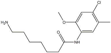 7-amino-N-(4-chloro-2-methoxy-5-methylphenyl)heptanamide 结构式